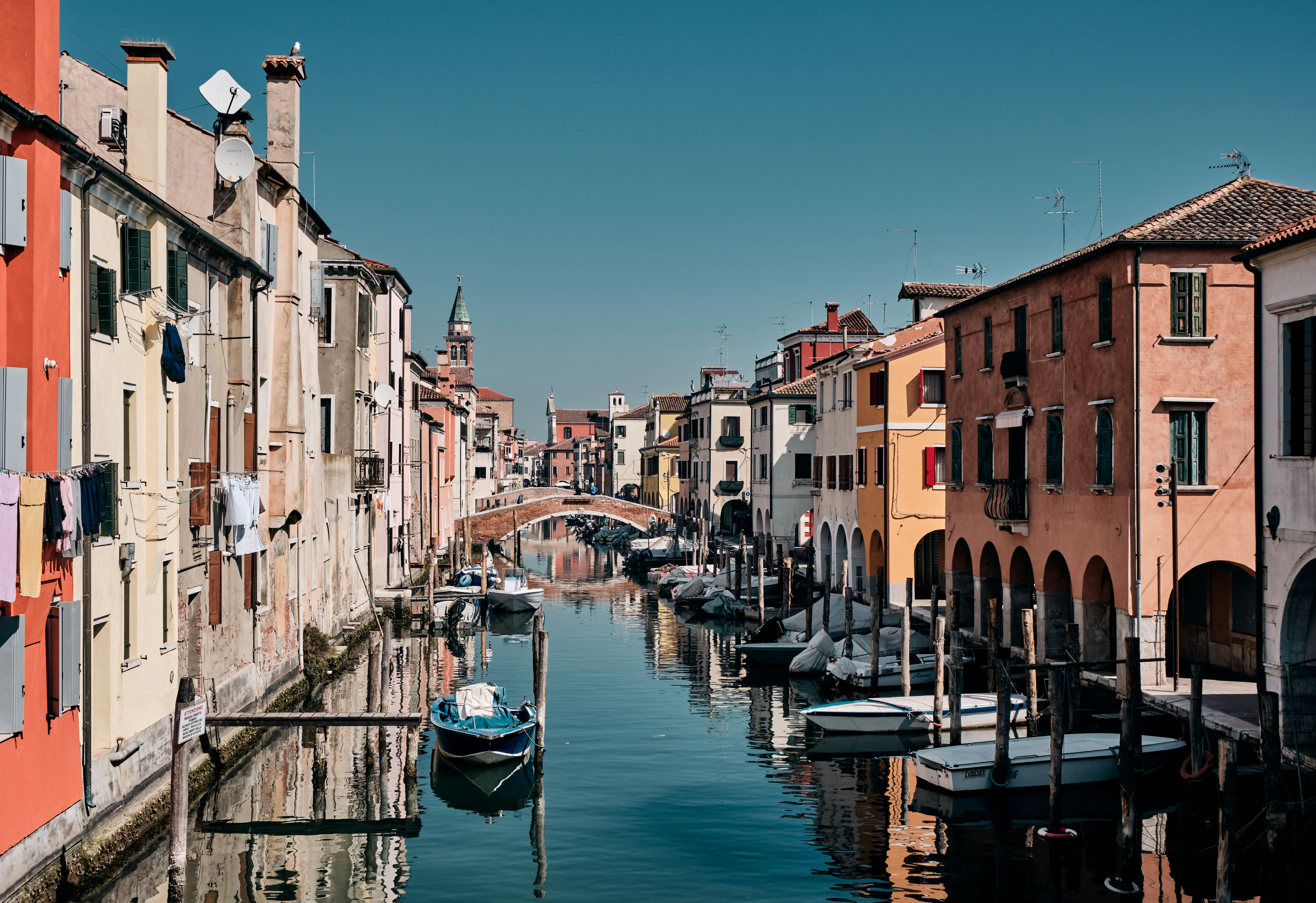 landscape photo of a Venice canal